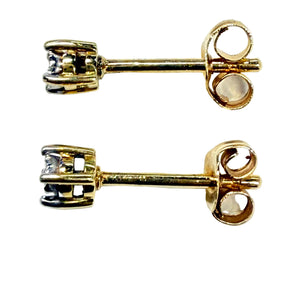 Boucles d'oreilles en or jaune et diamants 18k - 0.82 G