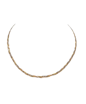 Collier Ras du Cou en or jaune 18K 4.50 Grs