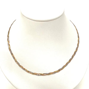Collier Ras du Cou en or jaune 18K 4.50 Grs