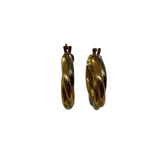 Boucles créoles en or 18K 4.46 Grs