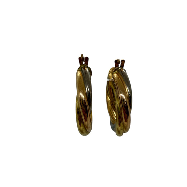 Boucles créoles en or 18K 4.46 Grs