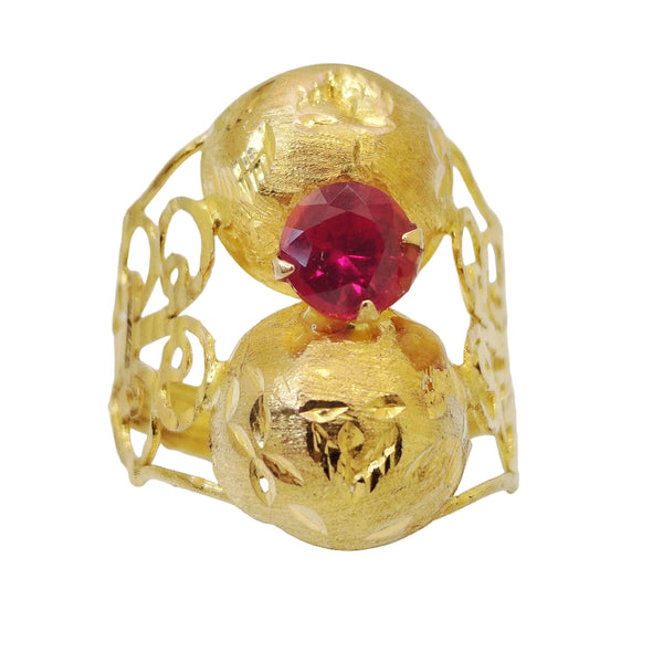 Bagues en Or jaune 21K- Taille 63 - 3.64G