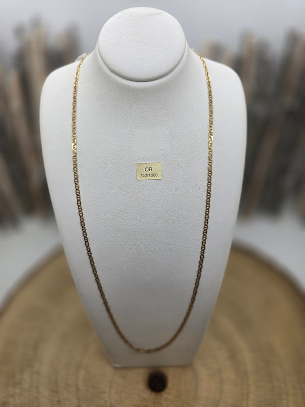 Collier Sautoir en Or Jaune 18K 3.99 Grs