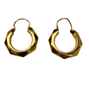 Créoles en or jaune 18 K - 1.29 G
