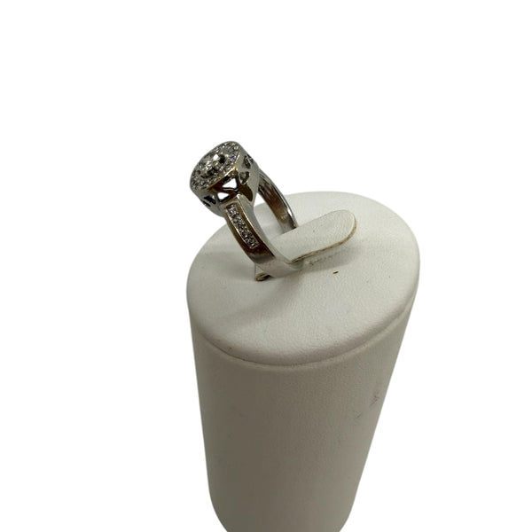 Bagues Empierrées en Or Blanc 18K Taille-54
