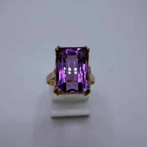 Solitaire Or Jaune 750/1000 avec Oxyde de Zirconium