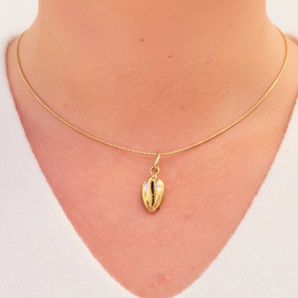 Pendentif Coquillage en Or Jaune 18 K