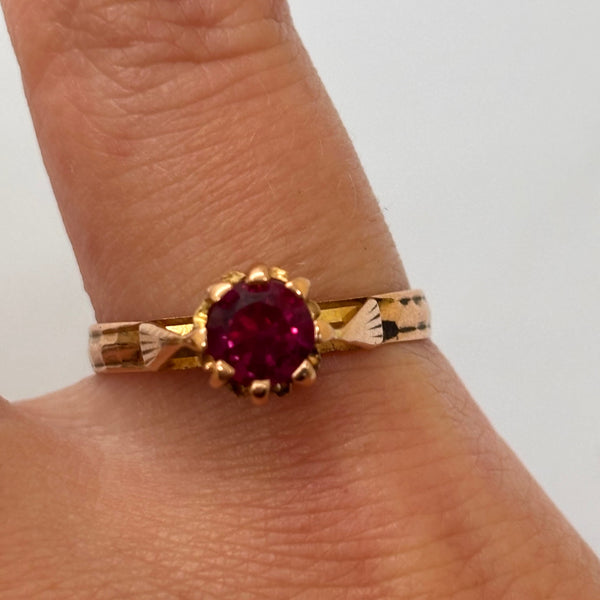 Bague Or Jaune 18K - Taille 53 - 1.84g