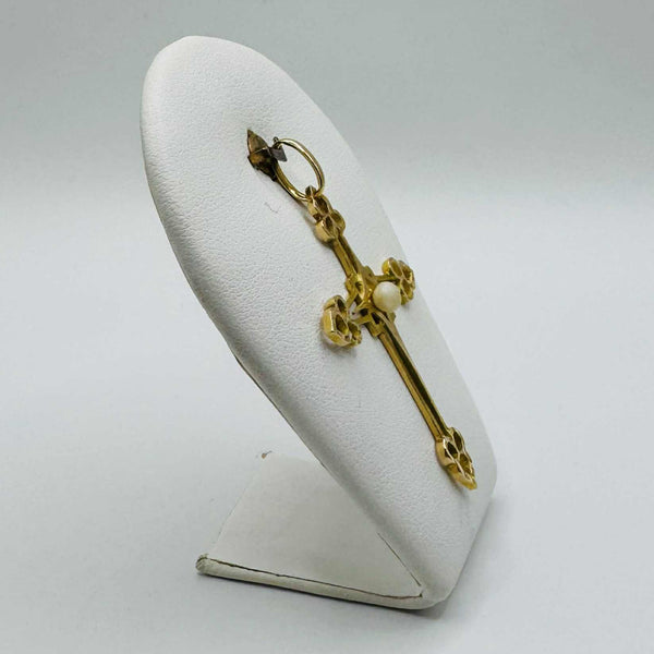 Pendentif Croix en Or Jaune 18K - 3.08g