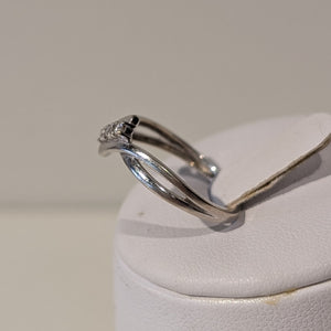 Bagues en Or Blanc 18K avec 3 Diamants de 0.02 cts