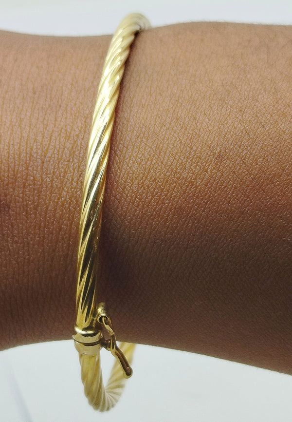 Bracelet Jonc Or Jaune 18K - 3.98G