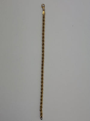 Bracelet Identité en Or Jaune 18K - 3.30g