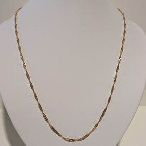 Collier Matinée Torsadé Or Jaune 18 K - 4.17 G
