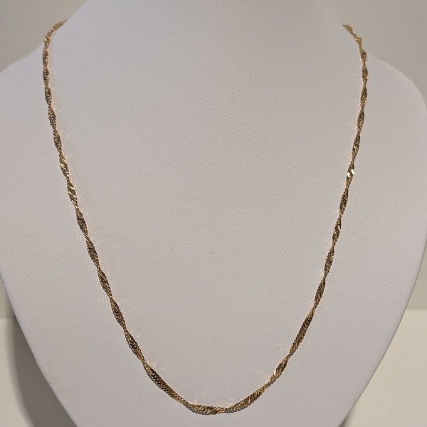Collier Matinée Torsadé Or Jaune 18 K - 4.17 G