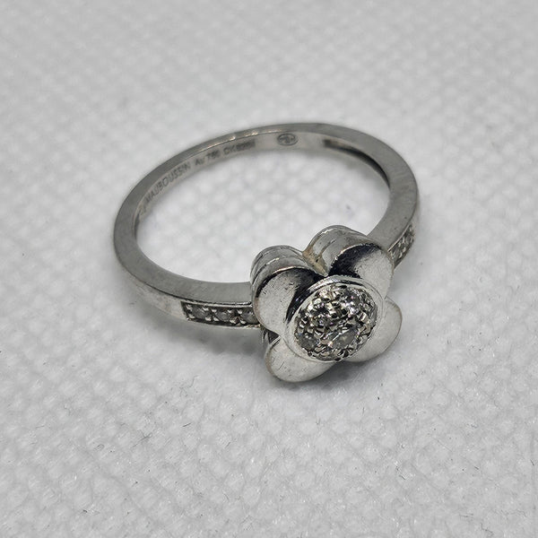 Bague en Or Blanc et Diamants Taille -52
