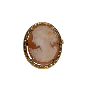 Pendentif Camé en Or Jaune 18k - 4.26 G