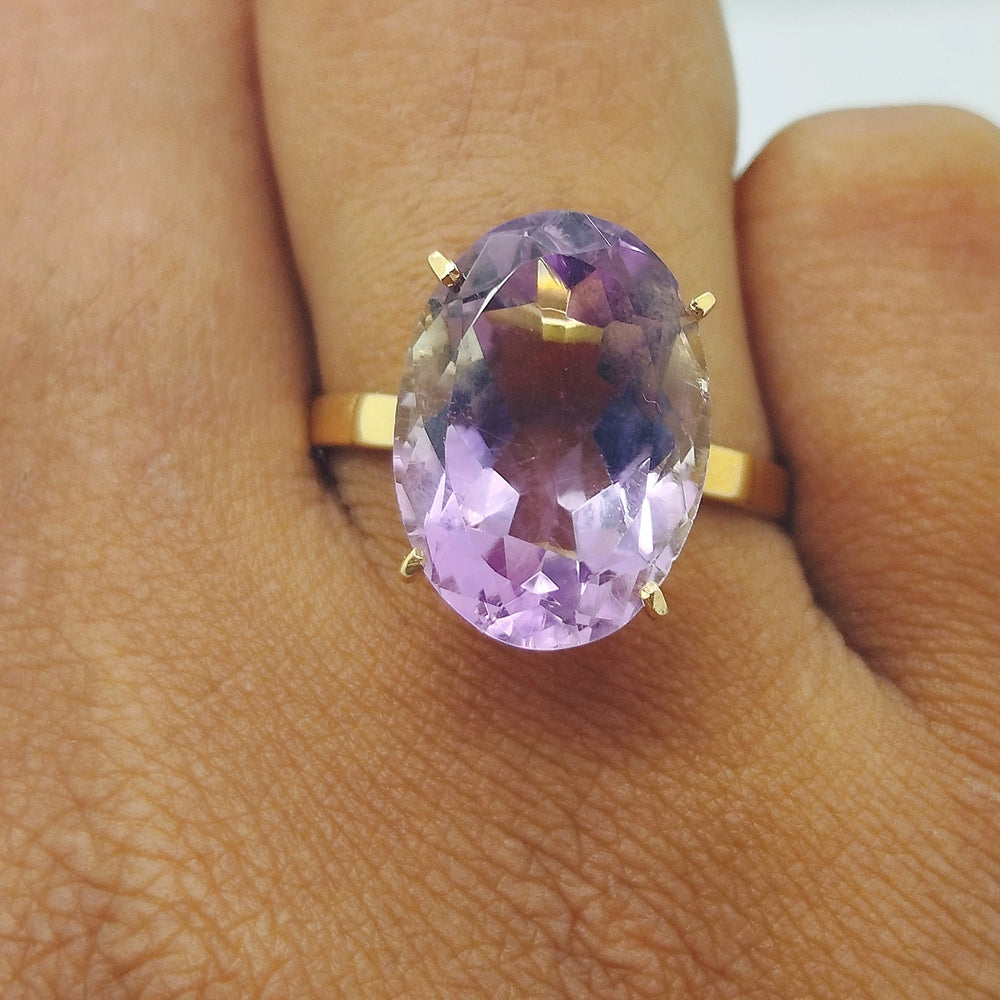 Bague en Or Jaune 18K -Taille 57