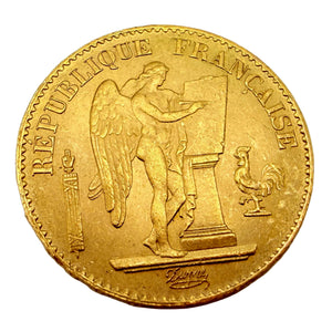 Pièce Génie en Or Jaune 1877 20K - 6.42G