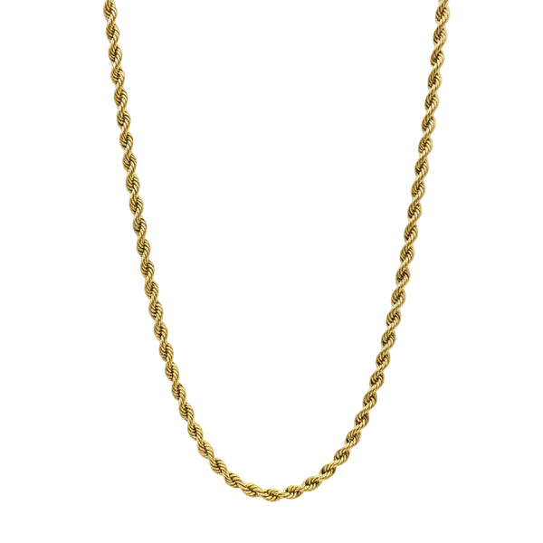 Collier Sautoir Or Jaune Maille Corde 18K