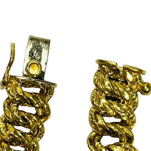 Bracelet Maille Américaine en Or 18K - 21.5cm - 12.30gr