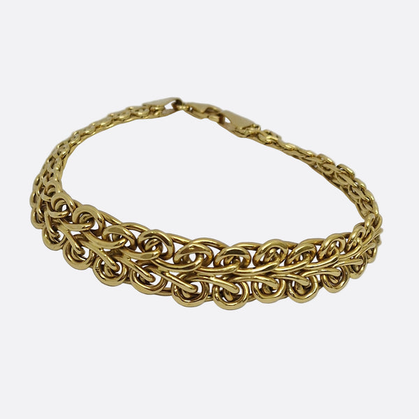 Bracelet Maillon Fantaisie en Or Jaune 18K - 14.21g
