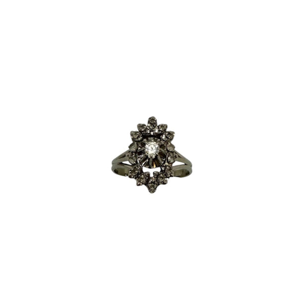 Bague en Or Blanc 18K - Taille 55 - 3.64G