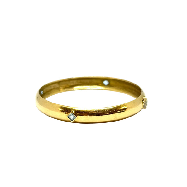 Bracelet jonc en or jaune 18K
