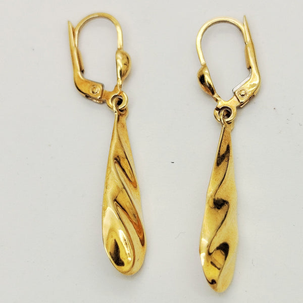 Boucles d'oreilles en or jaune 18 K - 4.32 G