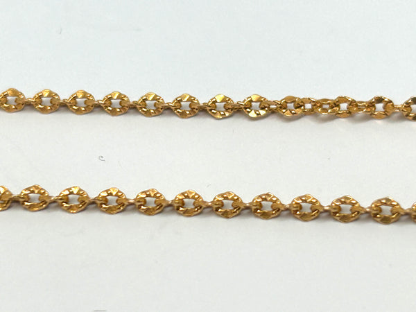 Collier chaine maille forçat or jaune 18
