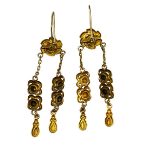 Boucles d'oreilles en Or Jaune 18k