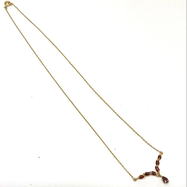 Collier Princesse en Or Jaune avec Zirconiums 18K - 40.5cm - 2.54gr