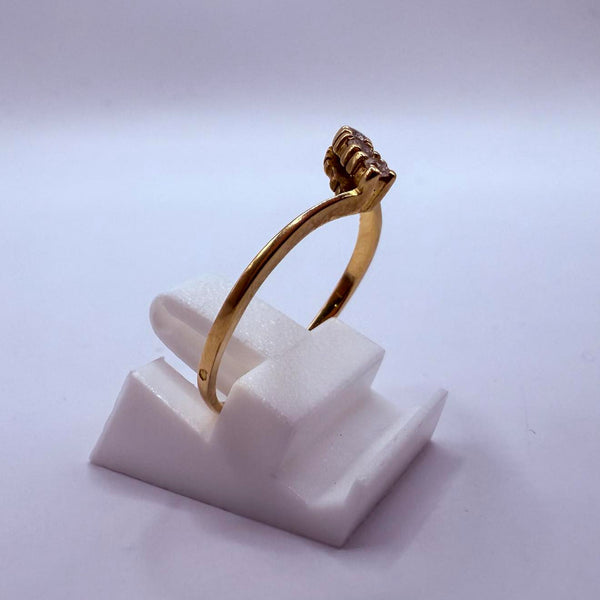 Bague en or jaune 18K  Taille-60