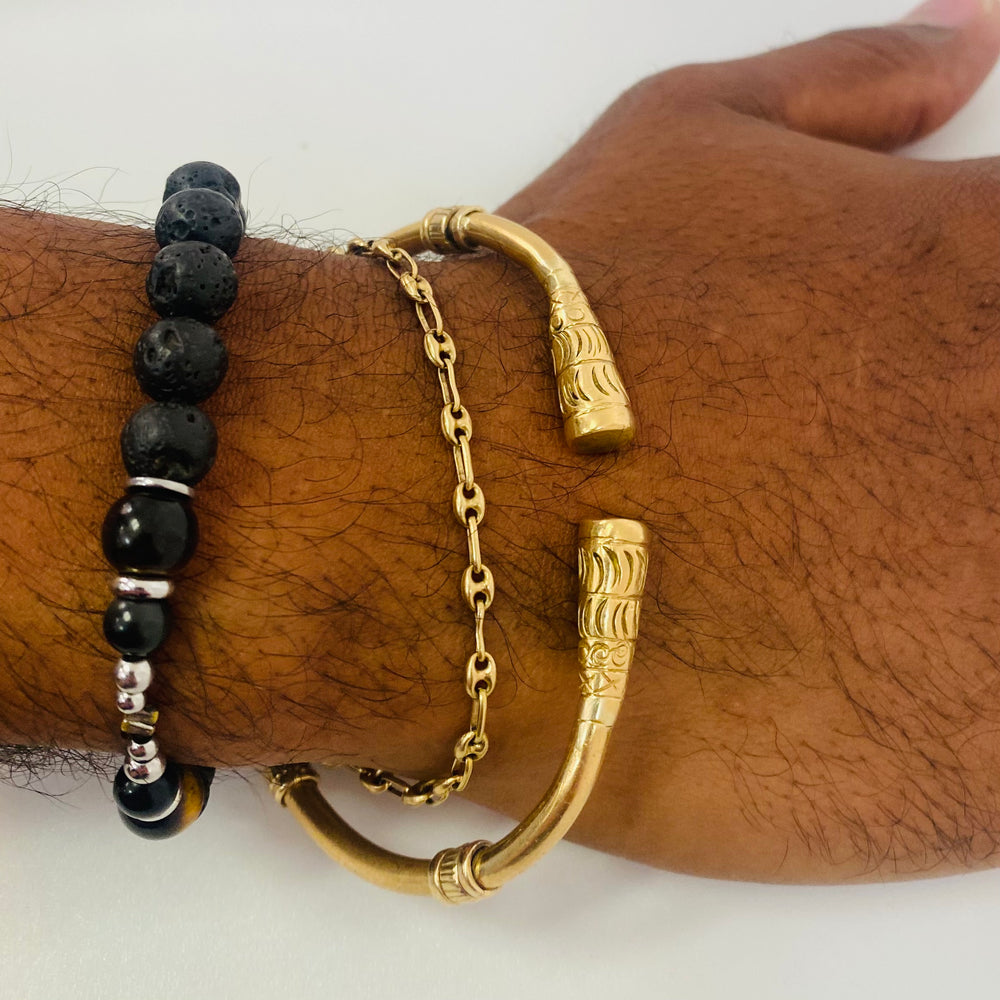 Bracelet Jonc en Or Jaune 18 Carats - 54.50 Grs