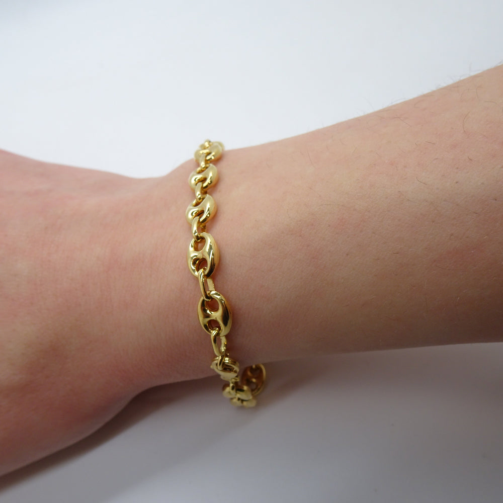 Bracelet maille Grain de Café