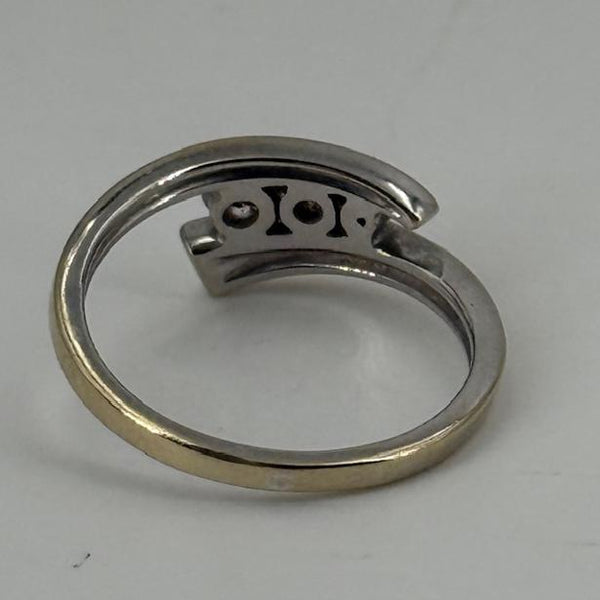 Bague Diamants Or Jaune/Blanc 18K Taille 49