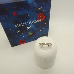 Bague Signée Mauboussin en Or Blanc avec Diamants - T 54