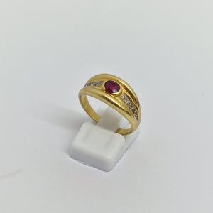Bague en Or Jaune 18K – Taille 58