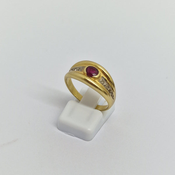 Bague en Or Jaune 18K – Taille 58