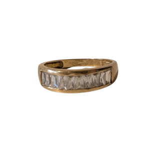 Bague ancienne en Or jaune 18K avec Oxydes