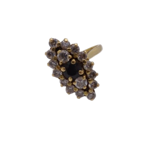 Bague Marquise en Or Jaune 18K - Taille 53