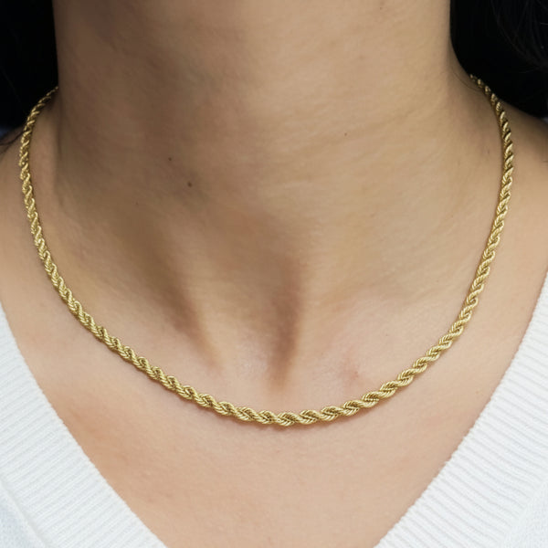 Collier Princesse en Or Jaune et Or Blanc 18 K - 9.15 G