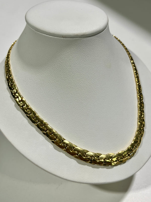 Collier Ras du Cou en Or jaune 18k - 12.55 G