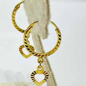Boucles d'oreilles créoles or jaune 18k - 1.28G