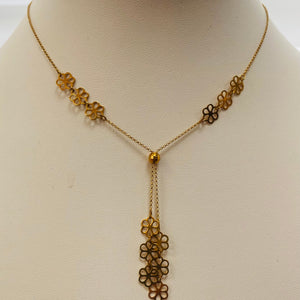 Collier Princesse en Or Jaune et Or Rose 18 K - 4.18 Grs