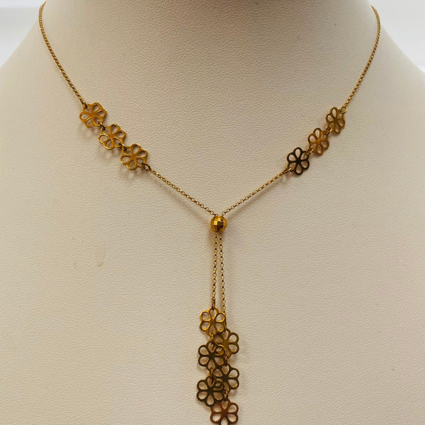 Collier Princesse en Or Jaune et Or Rose 18 K - 4.18 Grs