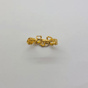 Bague Maille Fantaisie en Or Jaune 18K 2.17 Grs - Taille 56