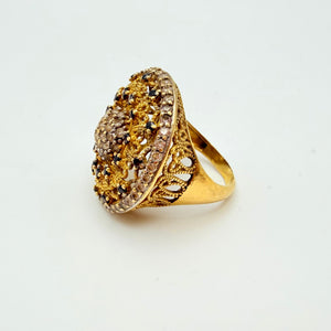 Bagues en or jaune 18K - Taille 54  8.97 Grs