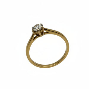 Solitaire diamant or jaune 18k - 2.33 G
