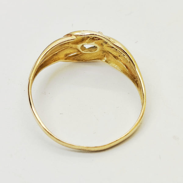 Bague en Or jaune 18K avec saphir- Taille 60 - 2.58g