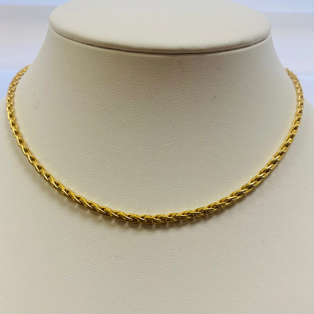 Collier Maille Palmier en Or Jaune 18K – 12,61 Grs